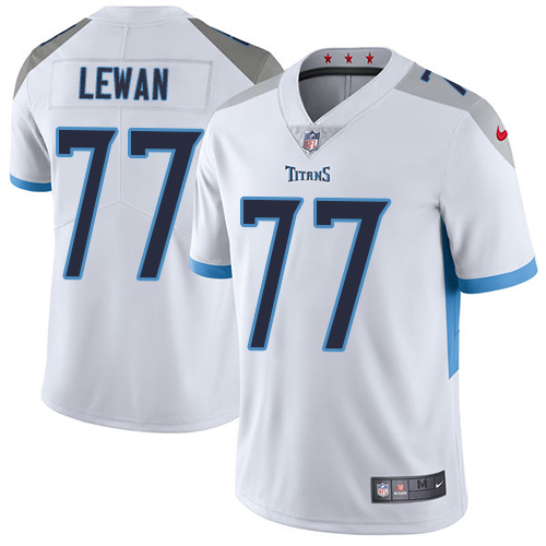 Nike Titans #77 Taylor Lewan White Men's Stitched NFL Vapor Untouchable Limited Jersey